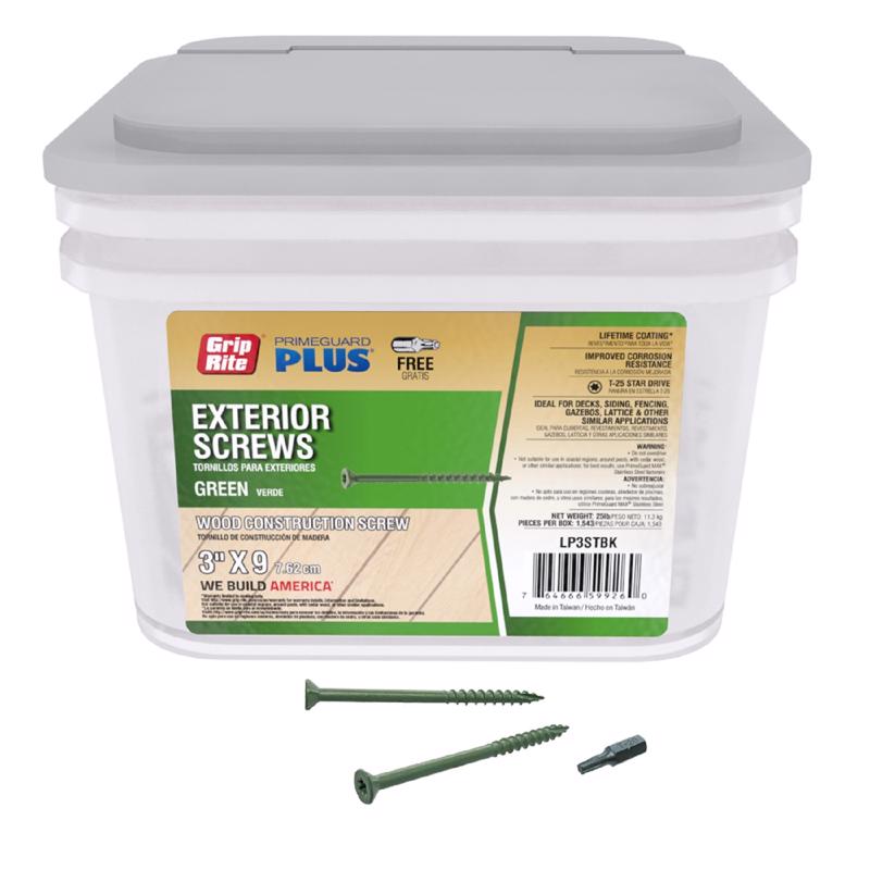 DCK SCREW STR 3" 25LB