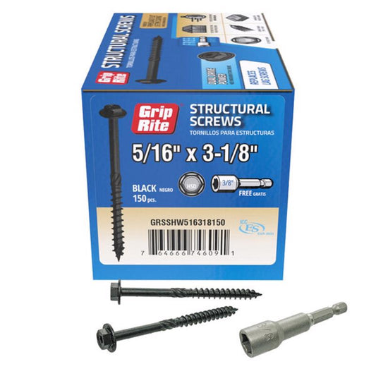 STRTRL SCRW 3-1/8" 150PK