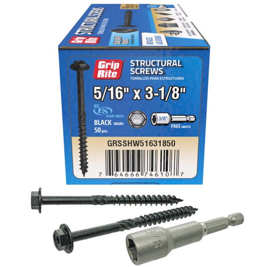 STRTRL SCRW 3-1/8" 50PK