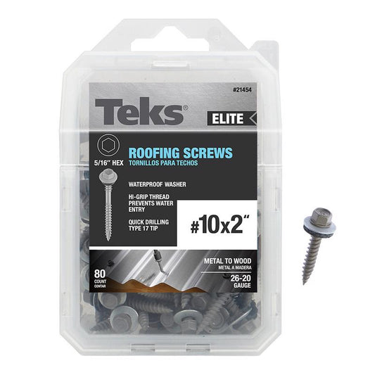ROOFNG SCRW #10X2" 80PK