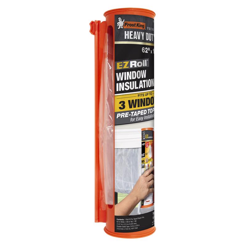 Frost King EZRoll Indoor Window Film Insulator Kit 126 in. L X 62 in. W 1 pk