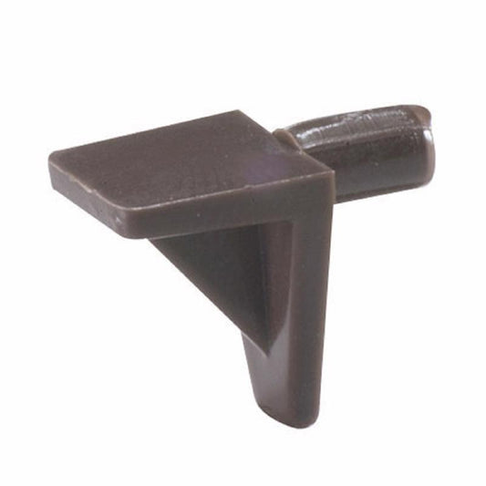 SHELF CLIPS PLS BRWN 8PK