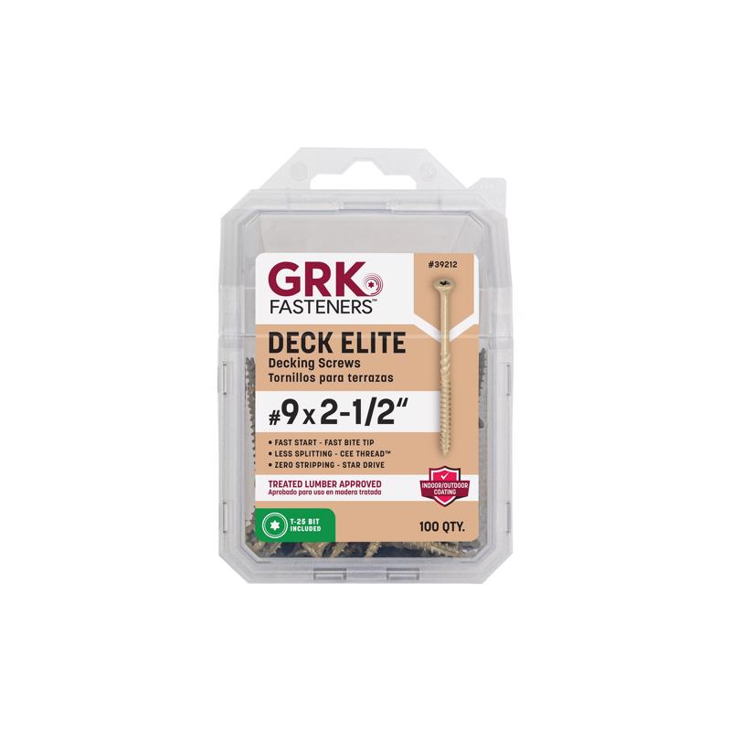DCK SCRW STR2-1/2" 100PC