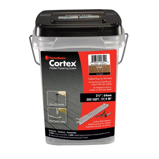 FastenMaster Cortex 2 1/2 in. L Saddle Torx Ttap Button Head Composite Deck Screws 1050 pk