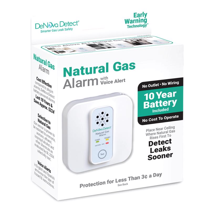 DeNova Detect Battery-Powered MEMS Gas Alarm