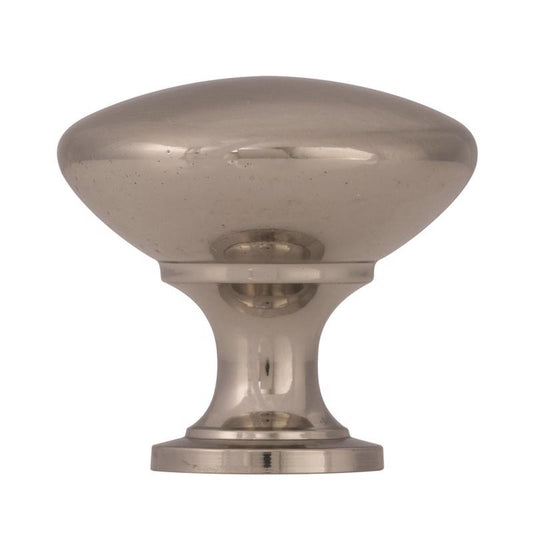 Amerock Allison Round Cabinet Knob 1-3/16 in. D 1-1/8 in. Brushed Chrome 1 pk