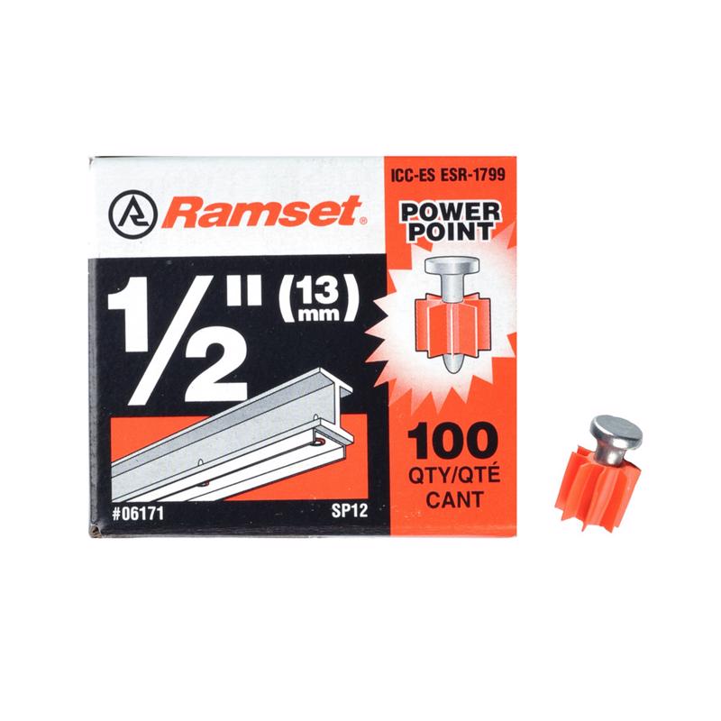 PWDRPOINT PIN 1/2" 100PK