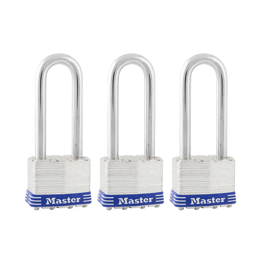 PADLOCK1-3/4"LONGSH PK3