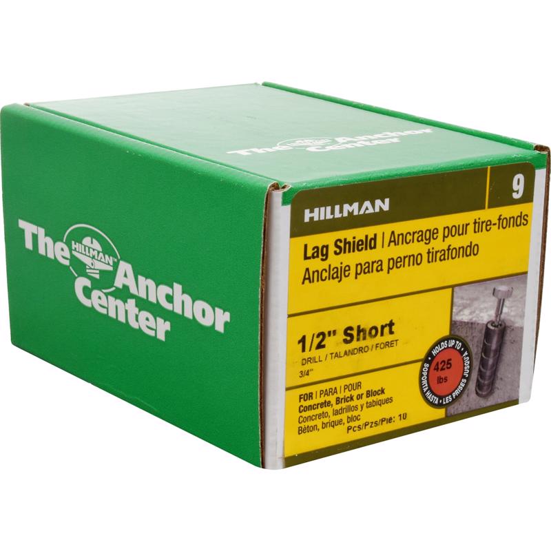 LG SHLD ANCR 1/2X2" 10PK