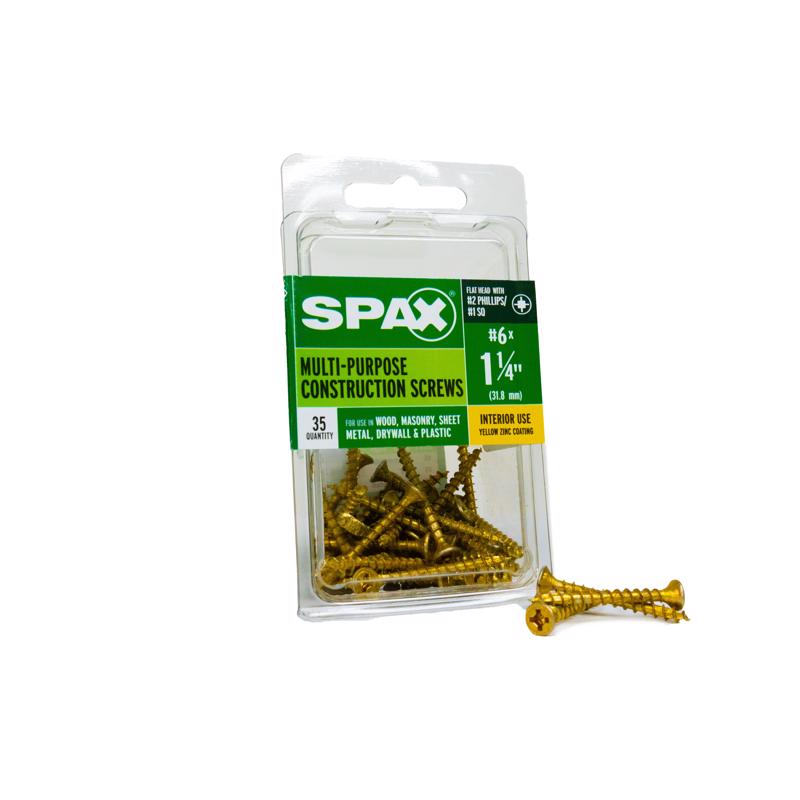 SCRW SPAX FH6X1.25YLBX35