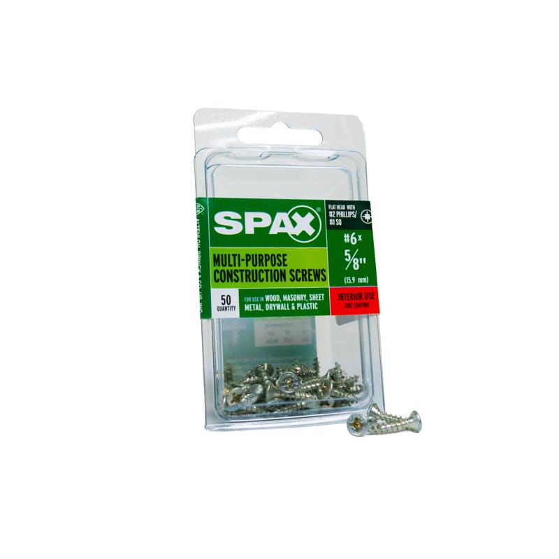 SCRW SPAX FH 6X5/8ZNBX50