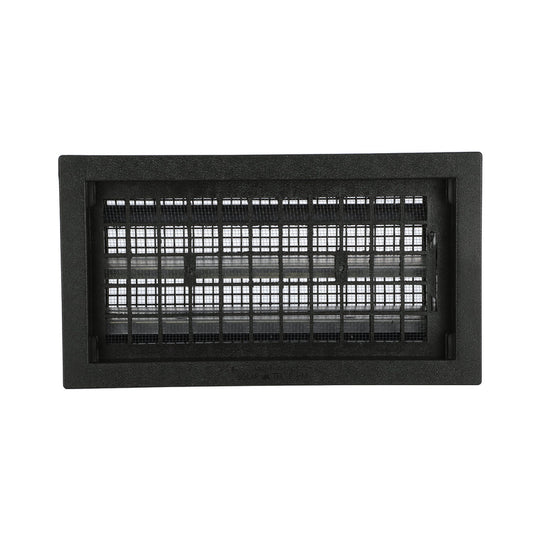 Air Vent 9.5 in. H X 17.5 in. W Black Plastic Manual Foundation Vent