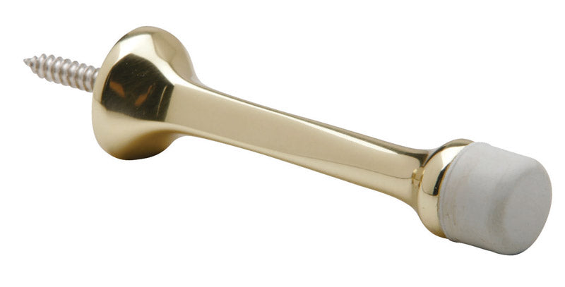 DOOR STOP SOLID BRS 3"