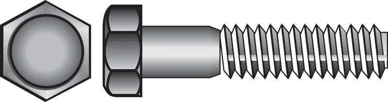HEX BOLT STL ZNC 5/8X9"