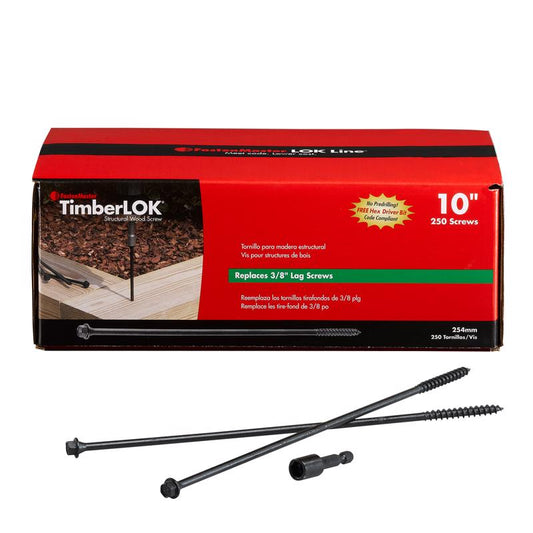 FastenMaster TimberLok No. 10 X 10 in. L Hex Epoxy Coarse Wood Screws 250 pk