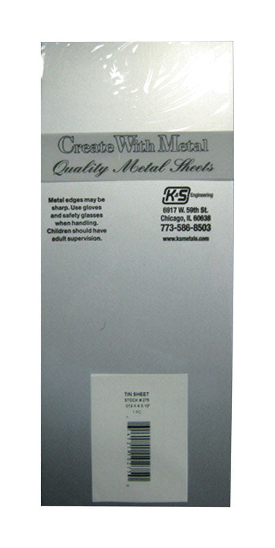 SHEET METAL TIN 4X10"