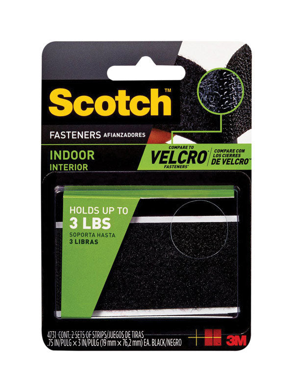 FASTENER 3/4X3" BLK INDR