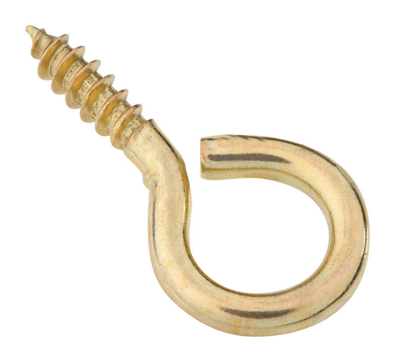 SCREW EYE BRS #10 1-3/8"