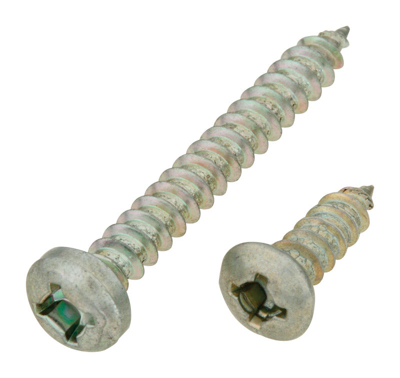 BRKT SCREW ZN PLT 12PK