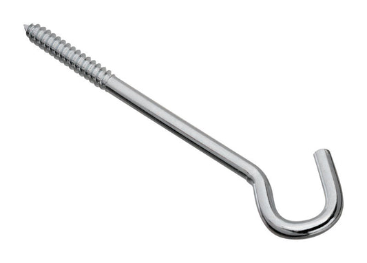 SCREW HOOK ZNC PLT3/8X8"