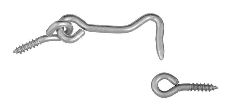 HOOK & EYES ZNC PLT 2"