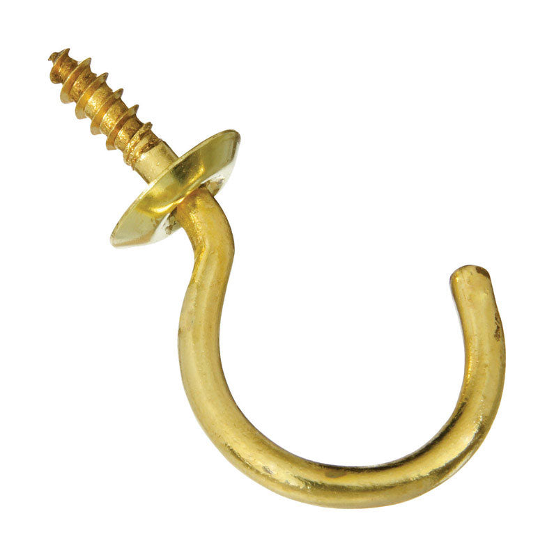 CUP HOOK SOL BRS 1-1/4"
