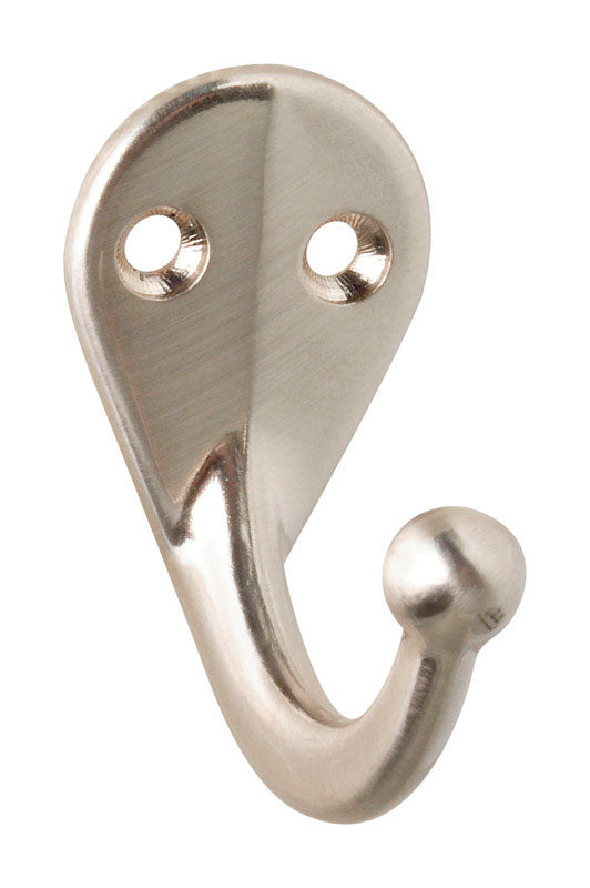 SGL CLOTHES HOOK SAT NKL