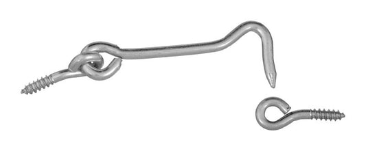 HOOK/EYES ZNC PLT 3"