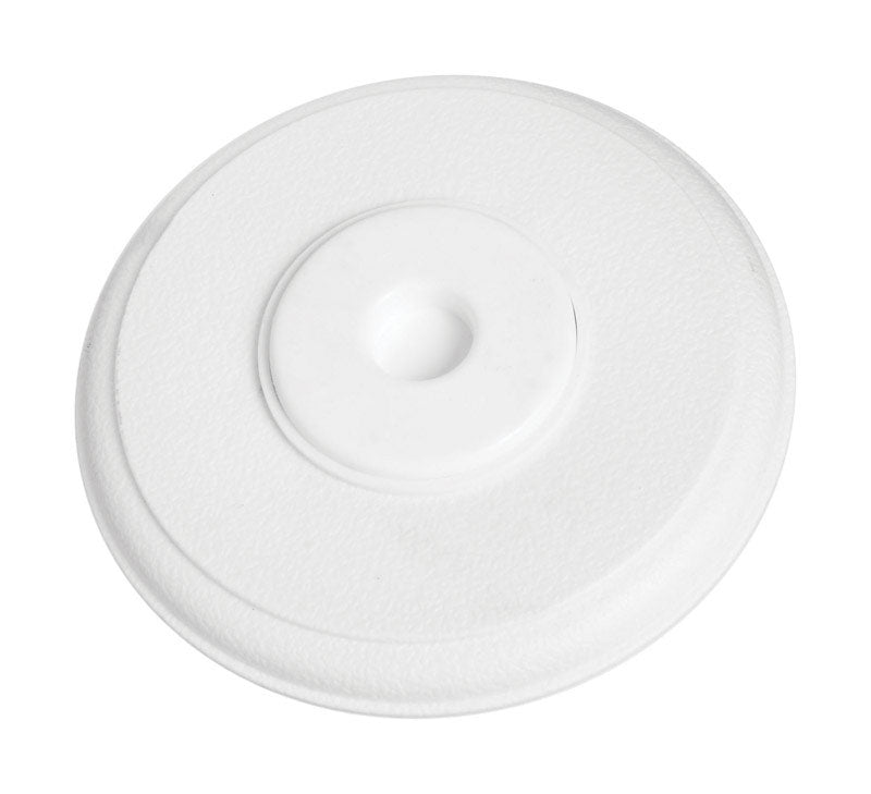 WALL DOOR STOP PLSTC WHT