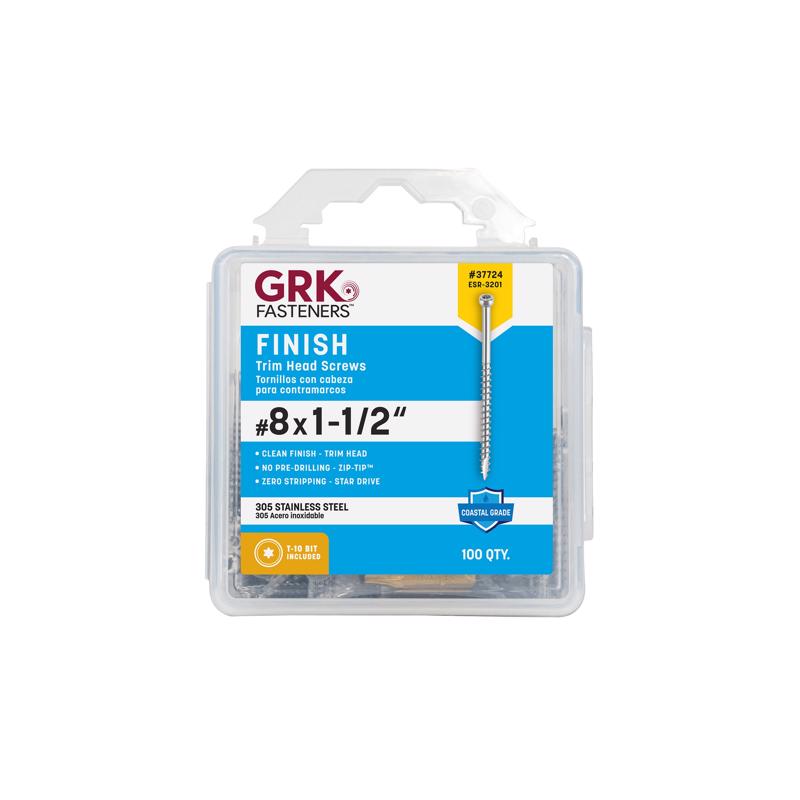 TRIM SCREWS #8 X 1-1/2"L