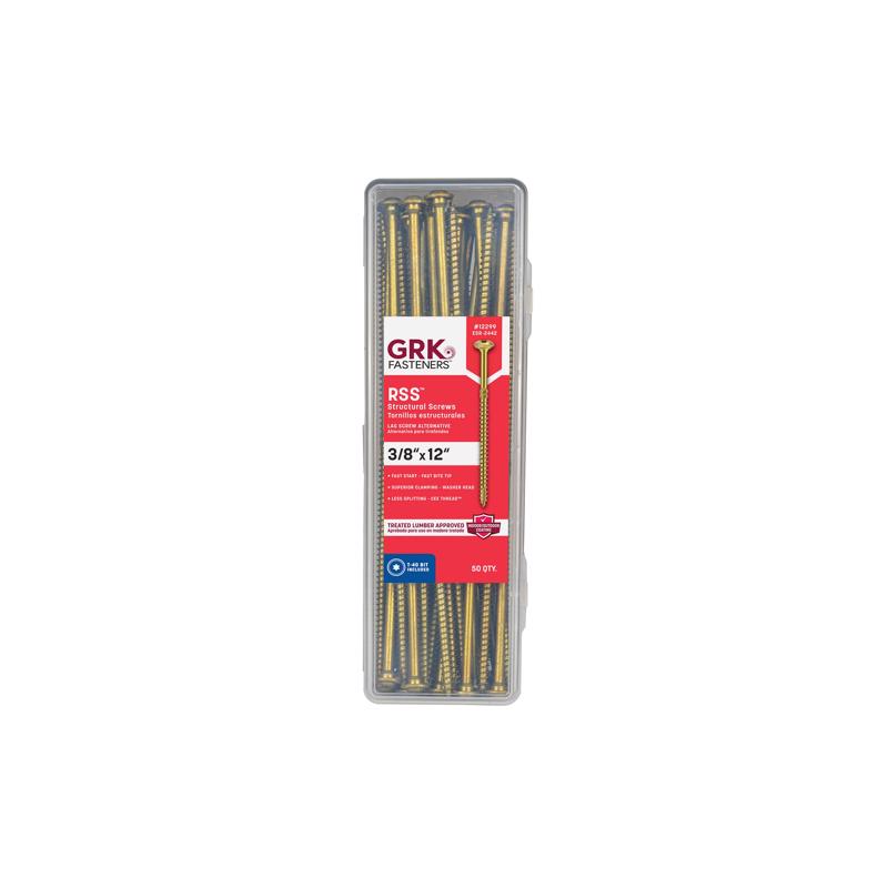 STRCRL SCRW 3/8X12" 50PK