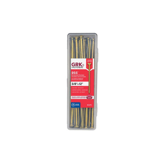 STRCRL SCRW 3/8X12" 50PK