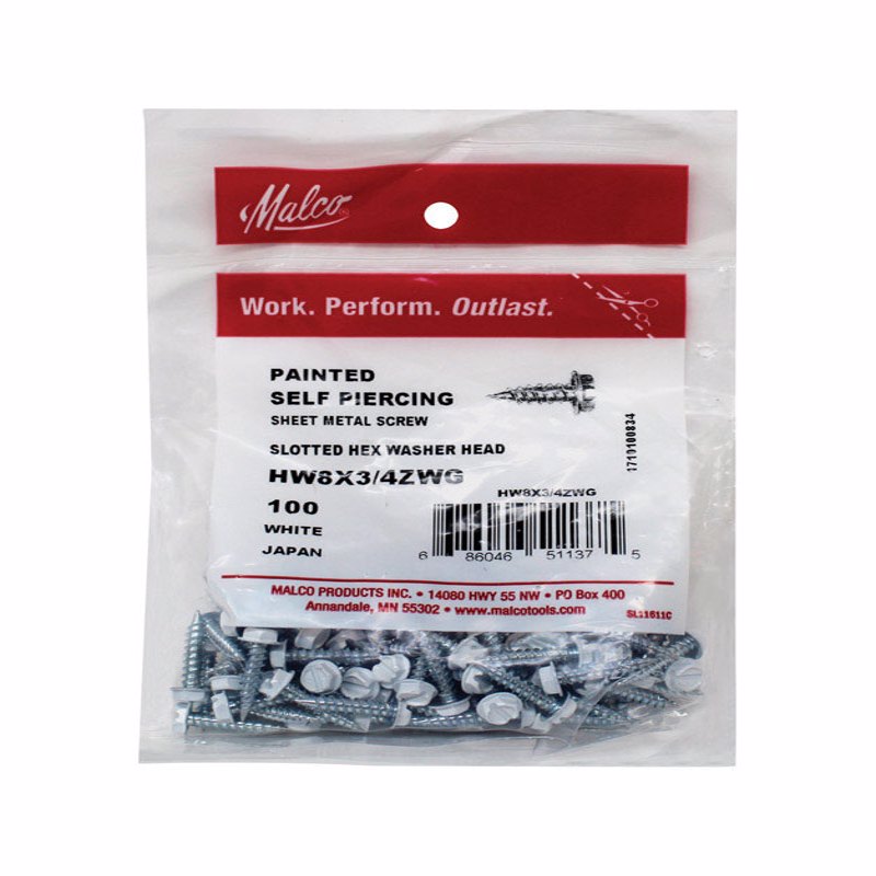 SHEET METAL SCREWS 3/4"