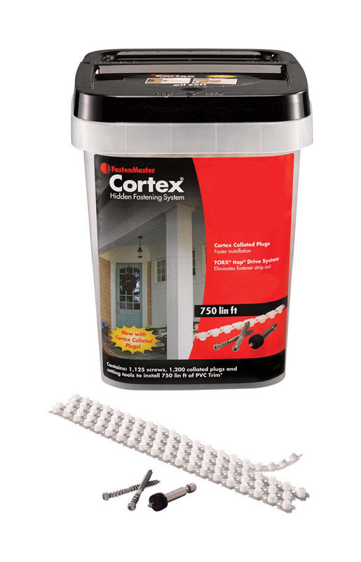 FastenMaster Cortex No. 20 in. X 2-3/4 in. L Torx Ttap Star Head Deck Screws and Plugs Kit 1 pk