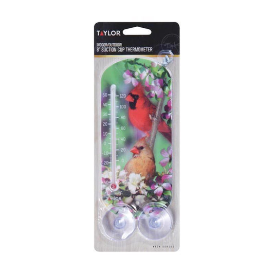 Taylor Tube Thermometer Plastic Multicolored 8 in.