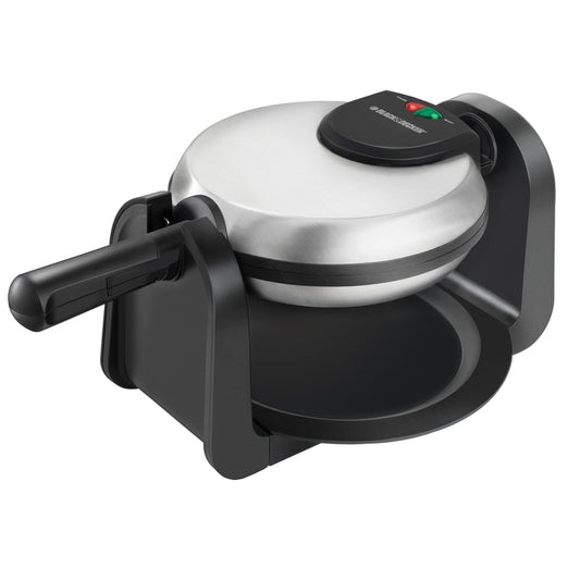 BLGN WFFLE MAKER BLK/SLV