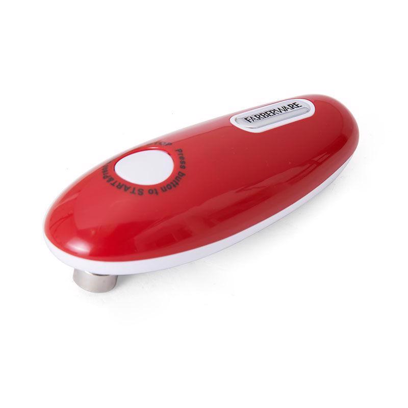 CAN OPENER RED PLASTIC