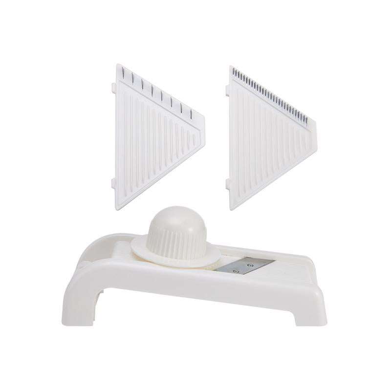MANDOLN SLCER PLST/SS WH
