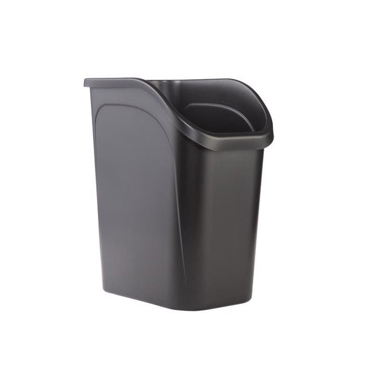 WASTEBASKET 9.4G BLK RUB