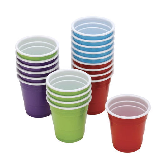 DSP SHOT GLS ASST 20PK