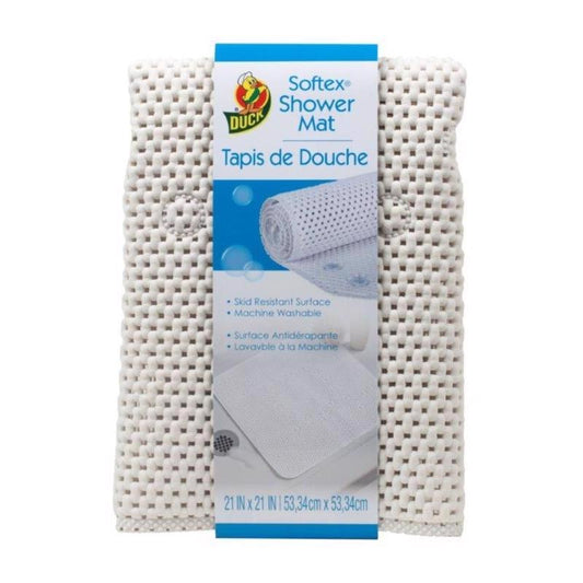 BATH MAT SOFTEX 21X21WHT