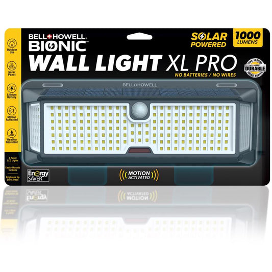 SOLAR WALL LIGHT BLK