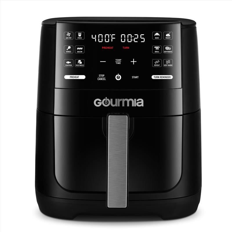 Gourmia Black 6 qt Programmable Digital Air Fryer
