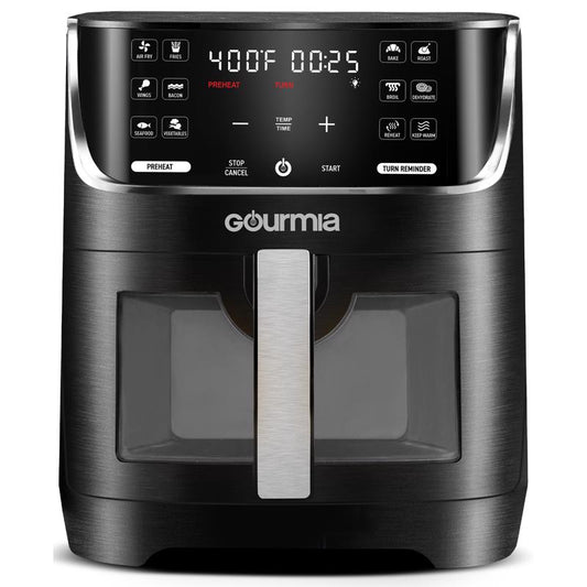 Gourmia Black/Silver 8 qt Programmable Digital Air Fryer