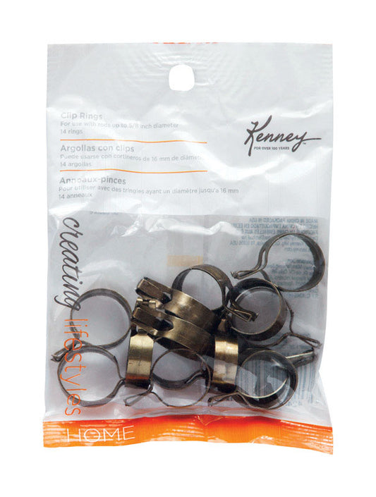 Kenney Bronze Brass Traditional/Transitional Clip Ring n/a in. L