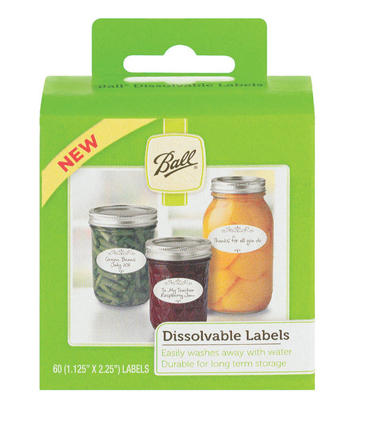 CANNING LABELS DISSLVBLE