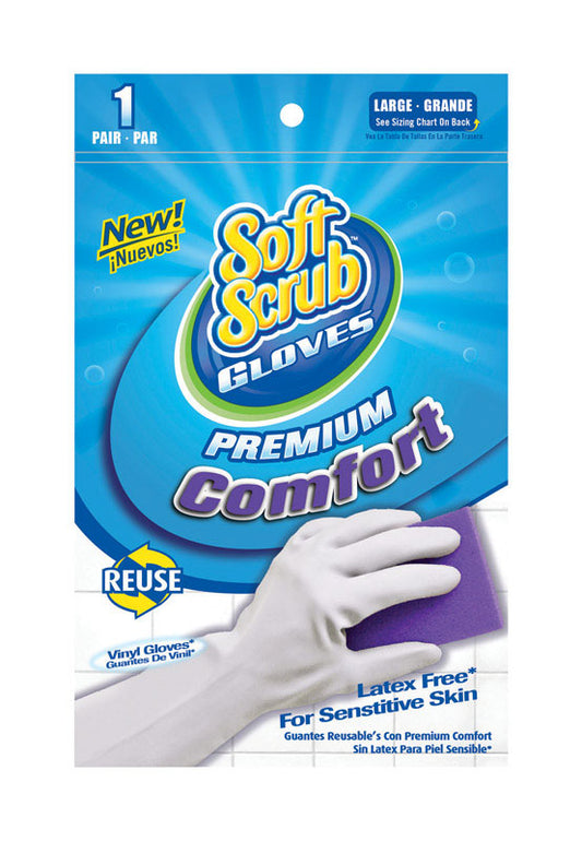 CLN GLOVE VL L WHT