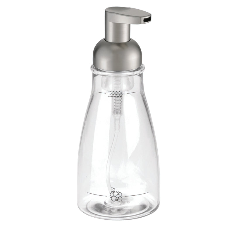 SOAP PUMP CLEAR BR NKL