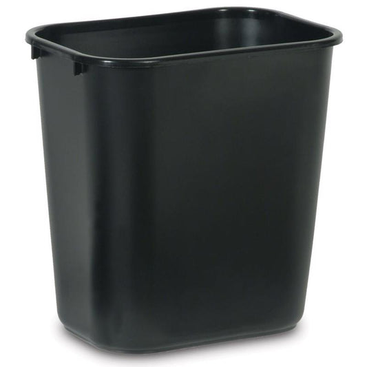 WASTEBASKET 7G BLK RUB