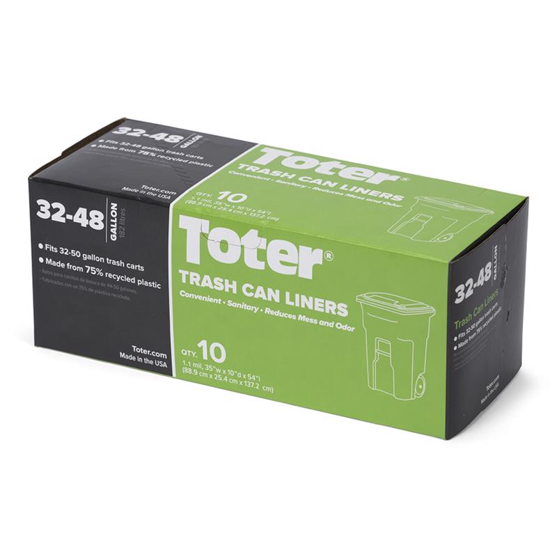 CART LINER 48G 10PK TOTE